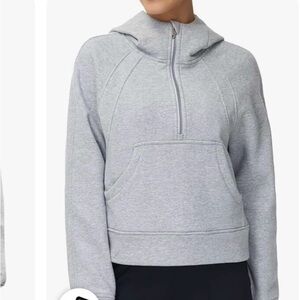 Trendy queen quarter zip hoodie cropped